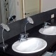 Sinks with zoom mirrors