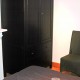 Each bedroom is equipped with a seat and wardrobe